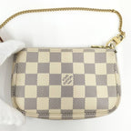 Louis Vuitton Mini Pochette Accessoire Accessory Pouch Damier Azur — view 2