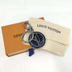 Louis Vuitton Porte Cles Token Charm Metal Plastic Navy Mp2721 — view 5