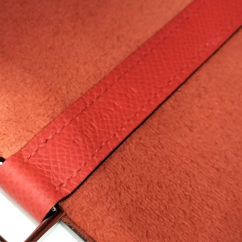 Hermes Picotin Lock Tresage 18 Handbag Epson Leather Rouge Cou Red Engraved — view 9