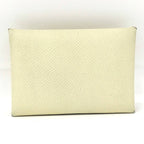Hermes Calvi Duo Coin Case Vaux Epson Yellow Tone Stamped — view 3