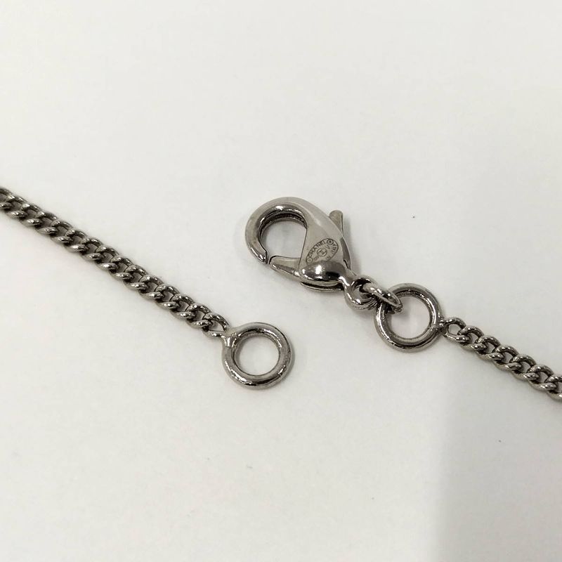 Chanel Necklace Coco Rhinestone Silver Plated 09 — view 7