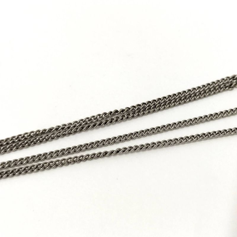 Chanel Necklace Coco Rhinestone Silver Plated 09 — view 6
