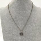 Chanel Necklace Coco Rhinestone Silver Plated 09 — view 8