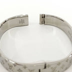 Louis Vuitton Cuff Nanogram Bracelet S Size Plated Gold Silver — view 8