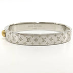 Louis Vuitton Cuff Nanogram Bracelet S Size Plated Gold Silver — view 4