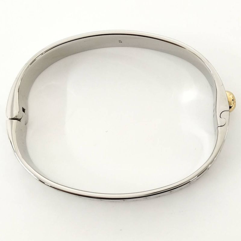 Louis Vuitton Cuff Nanogram Bracelet S Size Plated Gold Silver — view 6