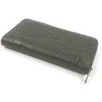 Gucci Leather Jumbo GG Round Zip Long Wallet Organizer — view 3