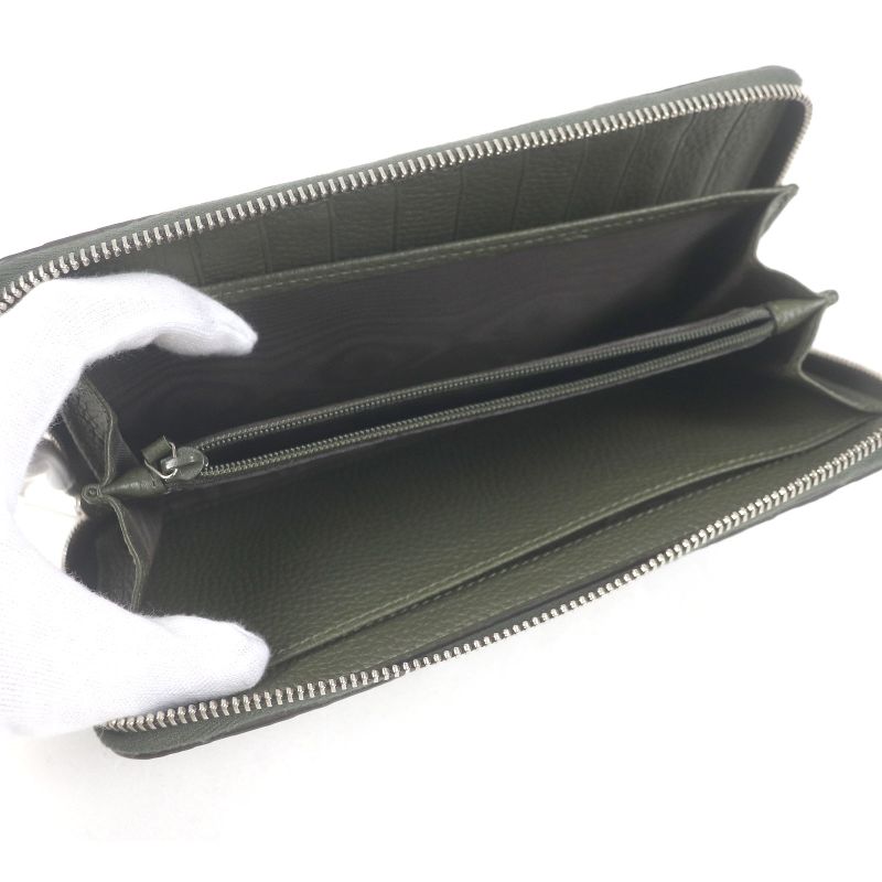 Gucci Leather Jumbo GG Round Zip Long Wallet Organizer — view 6