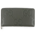 Gucci Leather Jumbo GG Round Zip Long Wallet Organizer — view 2