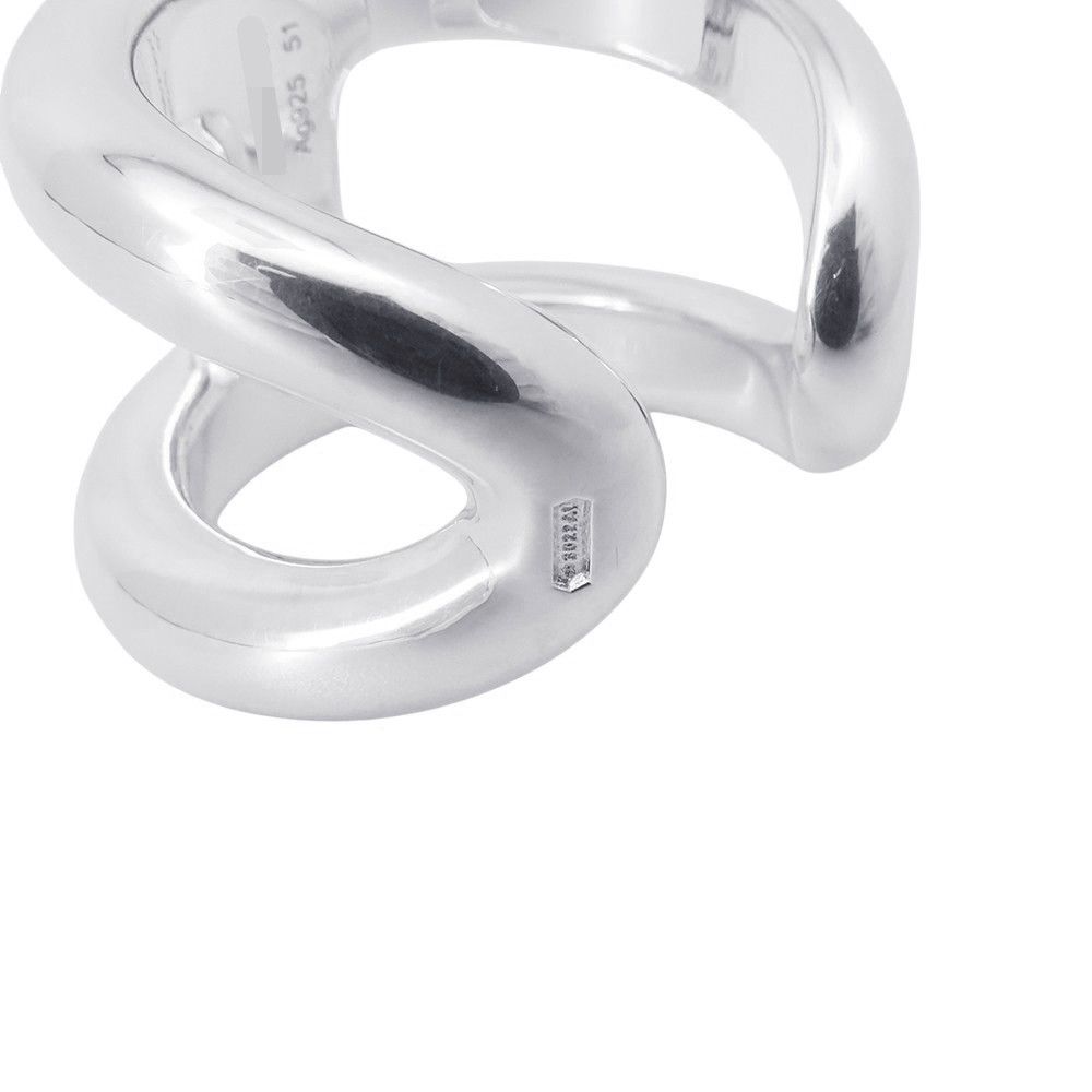 Hermes Ring Osmose GM Silver 51 — view 8