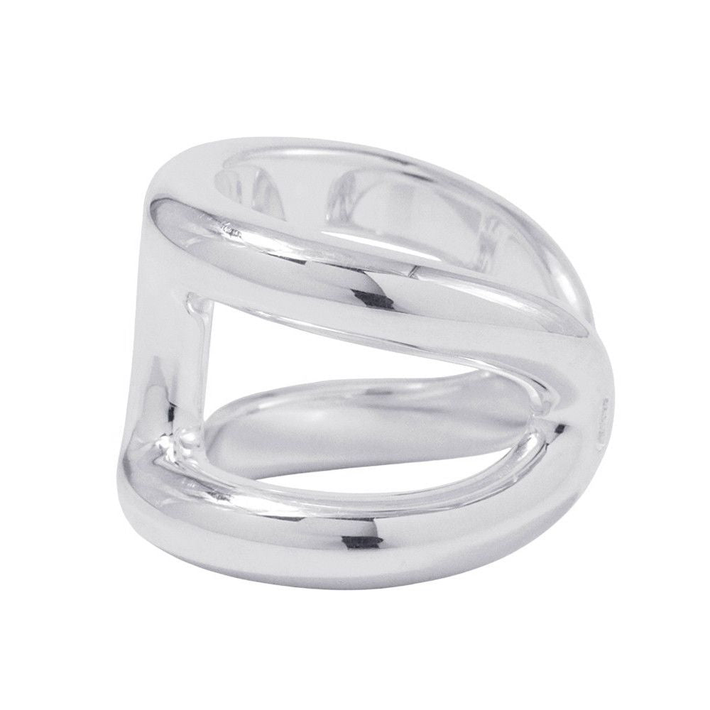 Hermes Ring Osmose GM Silver 51 — view 2