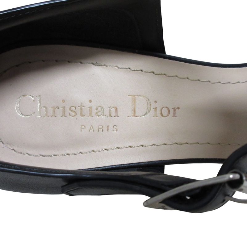 Christian Dior Sauvage Leather Gurkha Sandals 36 1/2 — view 5