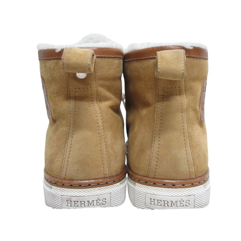Hermes Jimmy Mouton High Cut Sneakers 36 1/2 — view 2