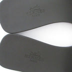 Hermes Aloha Flat Sandals Mules 35 Black — view 6