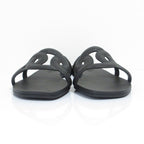 Hermes Aloha Flat Sandals Mules 35 Black — view 3