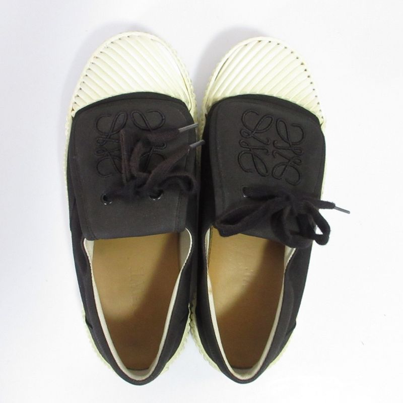 Loewe Anagram Flap Canvas Sneakers 37 — view 4