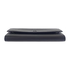 Dior Long Flap Wallet 2 Cdi h00 N Calf Black Silver Hardware — view 5