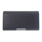 Dior Long Flap Wallet 2 Cdi h00 N Calf Black Silver Hardware — view 2
