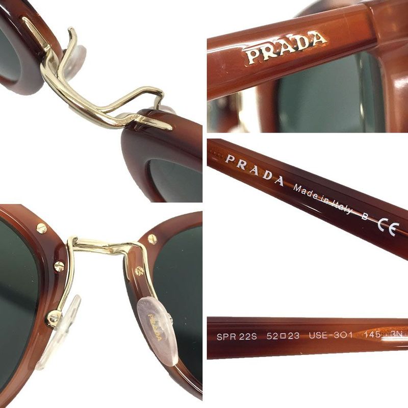 Prada Sunglasses Opr22 SS Brown Eyewear UV Protection Men — view 3