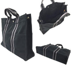 Hermes Fourre Tout MM Tote Bag Men Women Canvas Black — view 2