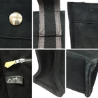 Hermes Fourre Tout MM Tote Bag Men Women Canvas Black — view 3