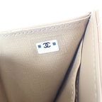 Chanel Small Flap Wallet Ap3882 nw781 Trifold Calf Beige — view 8