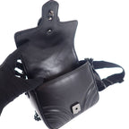 Gucci GG Marmont Quilted Leather Chain Shoulder Bag Calf Black — view 7