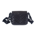 Gucci GG Marmont Quilted Leather Chain Shoulder Bag Calf Black — view 3