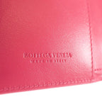 Bottega Veneta Small Wallet Bifold Intrecciato Pink — view 9