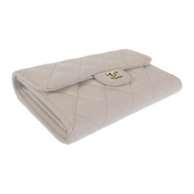 Chanel Medium Classic Flap Wallet Ap0232 10601 Bifold Caviar Leather — view 4