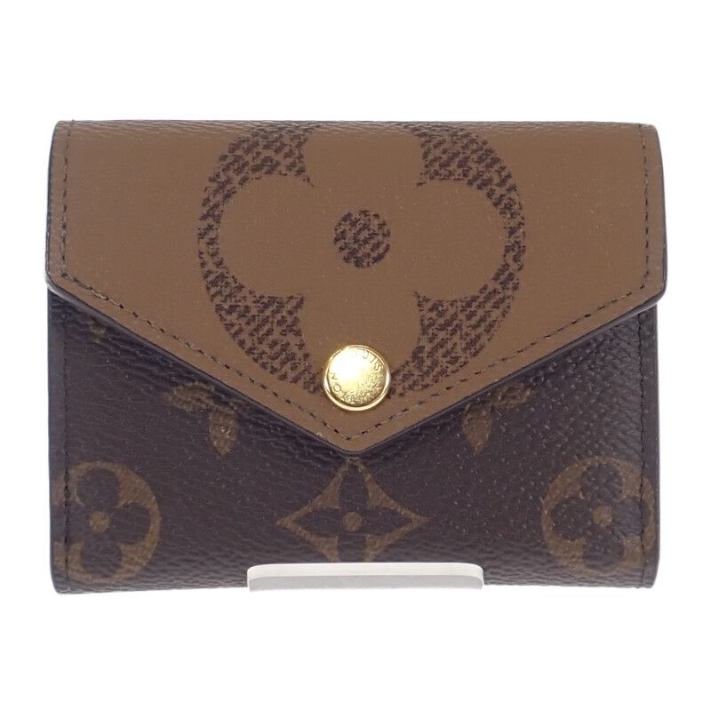 Louis Vuitton Portefeuille Zoe Trifold Wallet Monogram Giant Brown — view 2
