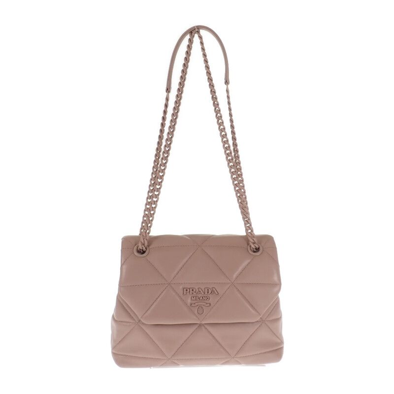 Prada Spectrum Small 1 Bd233 Shoulder Bag Nappa Leather Pink Beige — view 5