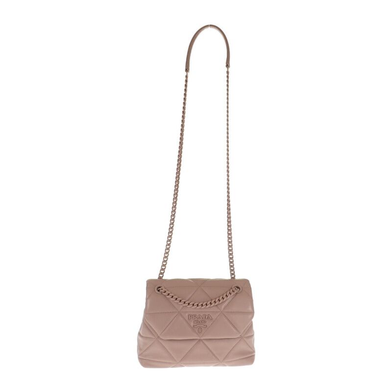 Prada Spectrum Small 1 Bd233 Shoulder Bag Nappa Leather Pink Beige — view 4