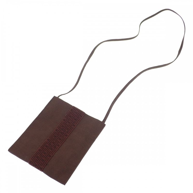 Hermes Her Line Pochette Shoulder Bag Canvas Brown — view 2