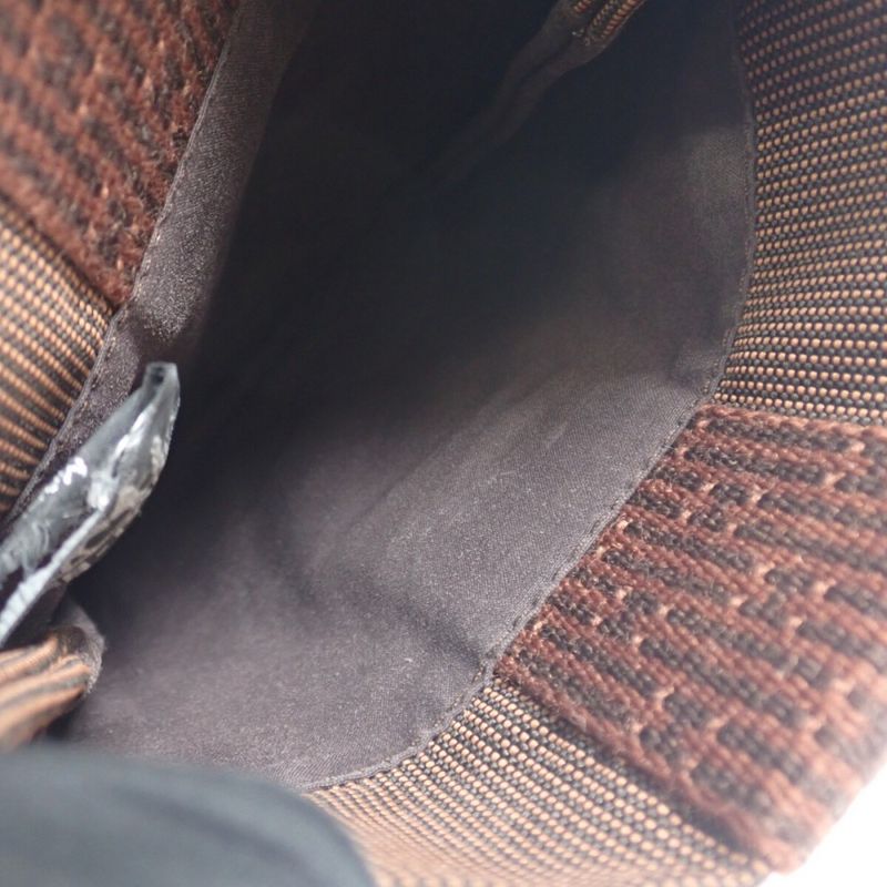 Hermes Her Line Pochette Shoulder Bag Canvas Brown — view 5