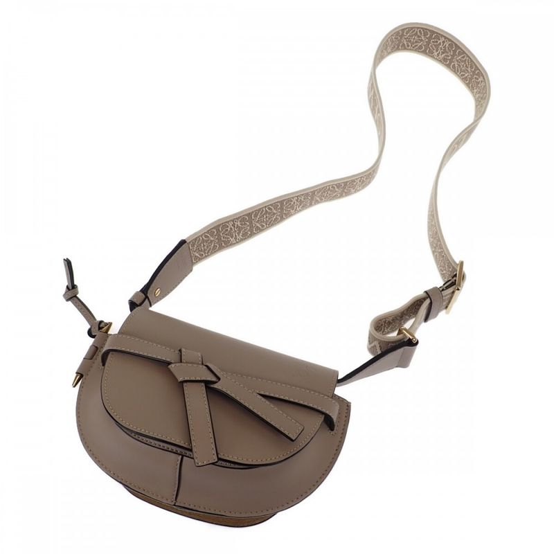 Loewe Gate Dual Bag Mini A650 N46 X13 Shoulder Soft Calfskin Sand — view 4