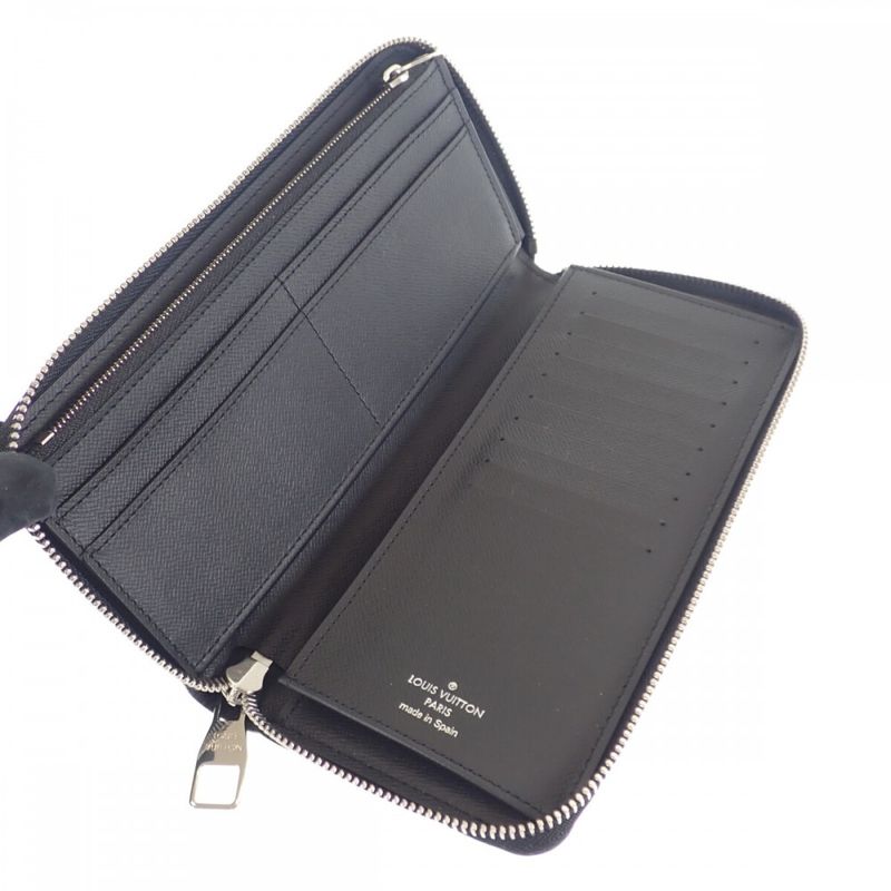 Louis Vuitton Zippy Wallet Vertical Damier Graphite Long Black — view 4