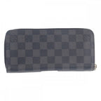 Louis Vuitton Zippy Wallet Vertical Damier Graphite Long Black — view 3