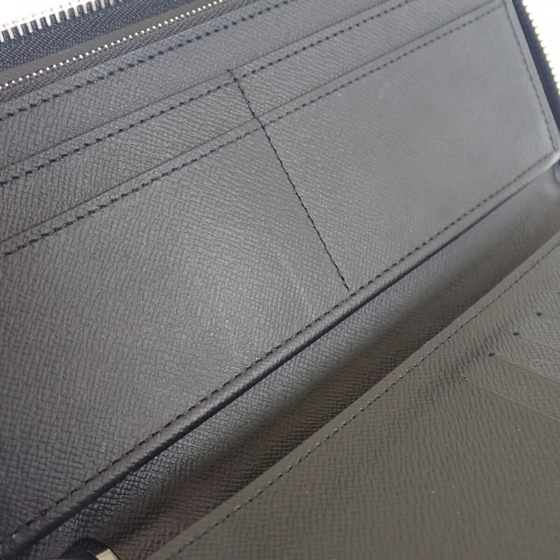 Louis Vuitton Zippy Wallet Vertical Damier Graphite Long Black — view 6