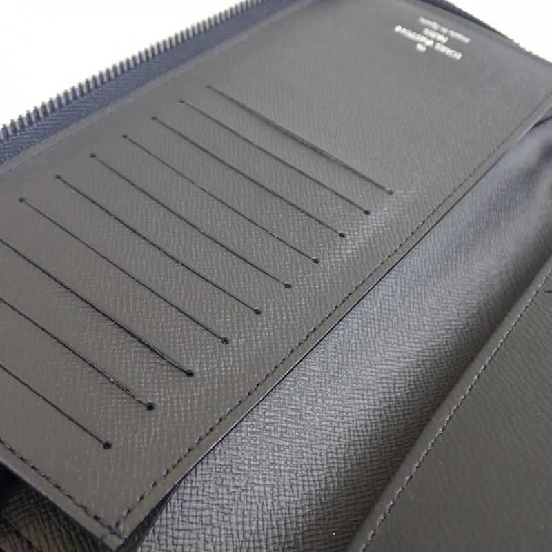 Louis Vuitton Zippy Wallet Vertical Damier Graphite Long Black — view 7