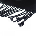 Chanel Coco Mark Scarf Wool Cashmere Black — view 8