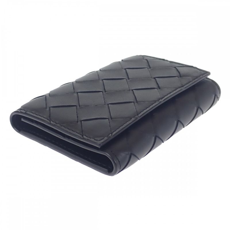 Bottega Veneta key Case Intrecciato Nero Black — view 4