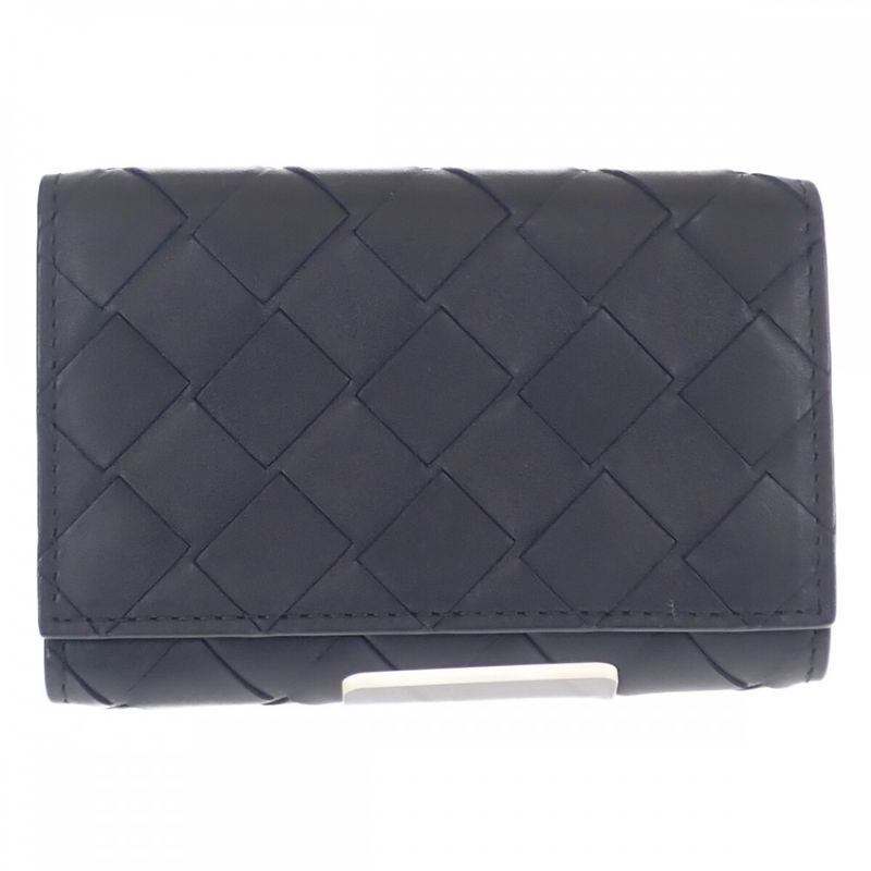 Bottega Veneta key Case Intrecciato Nero Black — view 2