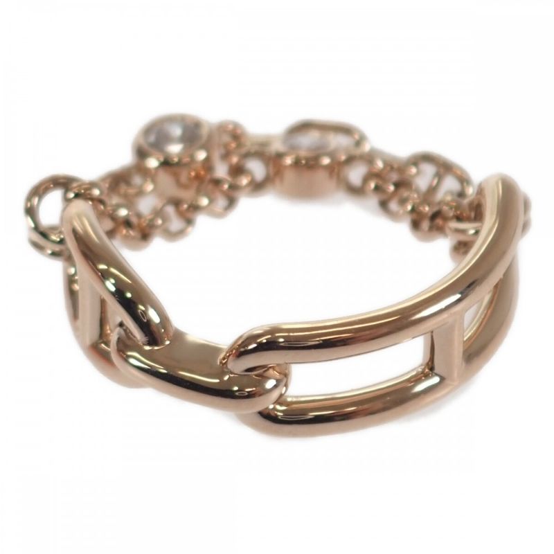 Hermes Chaine D'ancre Chaos B 00049 Ring 18K Pink Gold 9 — view 4