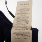 Gucci GG Logo Gloves S 4 Gacx 4179 Cashmere Wool Navy — view 4