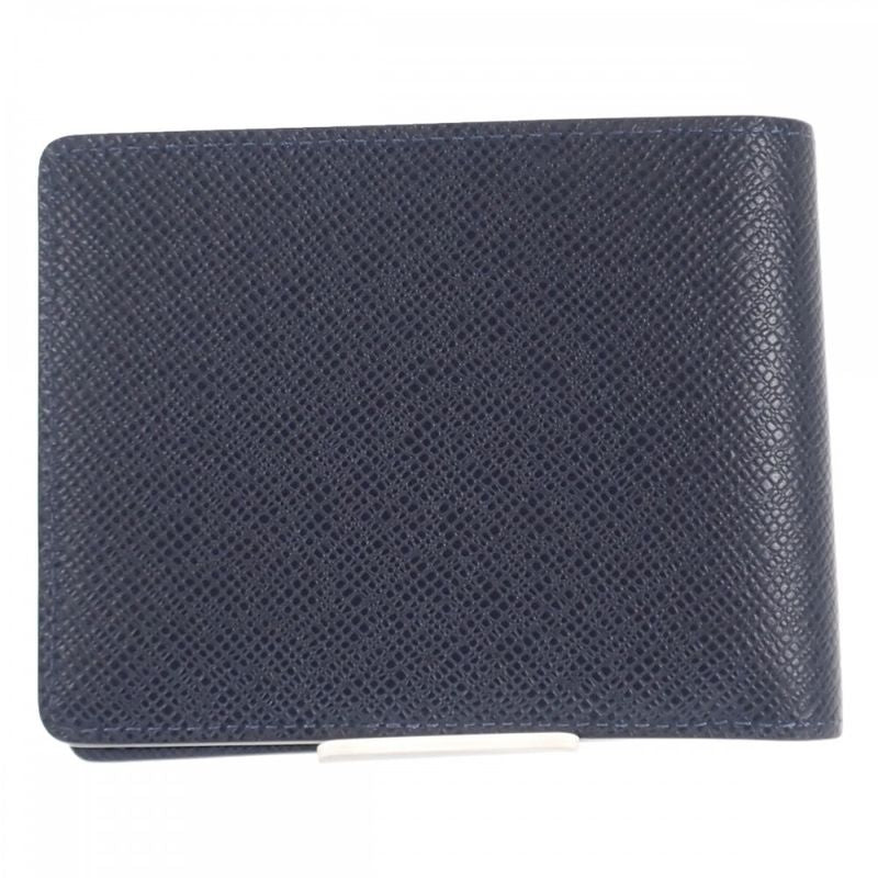 Louis Vuitton Portefeuille Bifold Wallet Taiga Blue Marlene — view 3