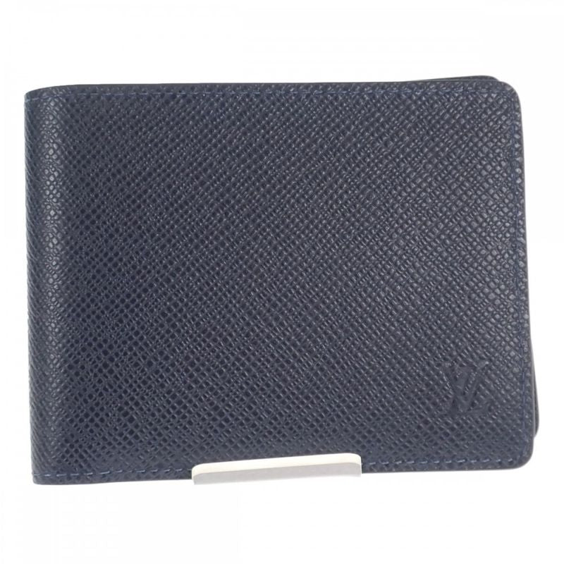 Louis Vuitton Portefeuille Bifold Wallet Taiga Blue Marlene — view 2