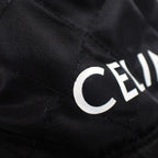 Celine Bucket M 2 aub 0930 C.38 no Hat Nylon Black — view 6