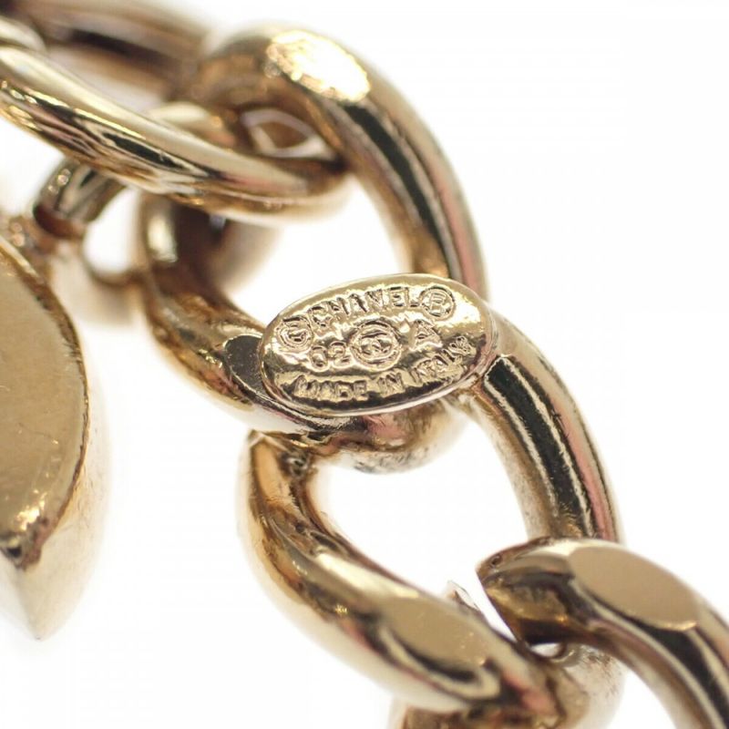 Chanel Coco Mark Logo Long Necklace Metal Gold — view 4