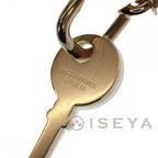 Hermes Amulet Padlock GM Necklace Buffalo Horn Brown Gold Iseya — view 6